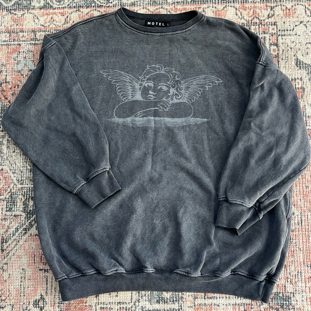 Motel Rocks Angel Handmade Sweatshirt - Picture 2 of 6